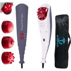 Massageador Elétrico Portátil Vibratório e Infravermelho + Bolsa - Fis