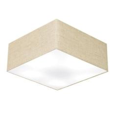 Plafon Quadrado Vivare Md-3053 Cúpula Em Tecido 21/60x60cm -