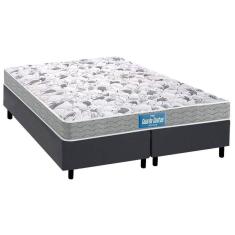 Cama Box Queen: Colchão Espuma D45 Probel /Ep Próextreme Double Face + Base Gray(158X198)