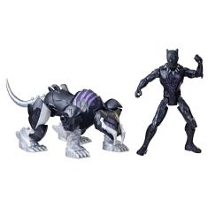 Boneco de ação Marvel Mech Strike Mechasaurs Black Panther