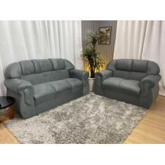Sofá 2 e 3 Lugares Cinza 605 Corsa - Alpoim