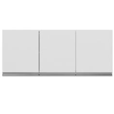 Armário Aéreo Cozinha Andréia 3 Portas 120 Cm Branco 1839