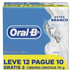 Creme Dental Oral-B Extra Branco Leve 12 Pague 10 70g