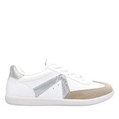 Tenis Vizzano Recortes Branco-Feminino