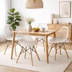 Cadeira Cloe Base Madeira - Rivatti