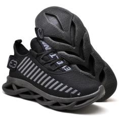 Tênis Masculino Running Academia Esporte Solado Trançado-Masculino
