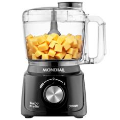 Miniprocessador Mondial MP16 1 Velocidade 300W Preto 110V para Triturar e Picar Alimentos