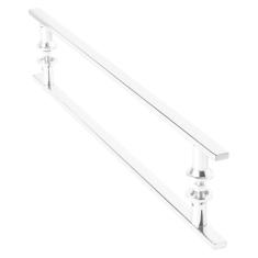 Puxador Inox Para Porta De Correr Vidro Madeira 60cm M.S