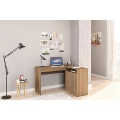 Mesa de Canto para Computador Politorno Portugal com 2 Gavetas e 2 Portas 
