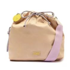 Bolsa Anacapri  Bucket Nylon Bege