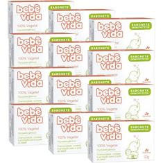 12UN Bebe Vida Sabonete Vegetal Dermoprotetor 90g Davene (12)