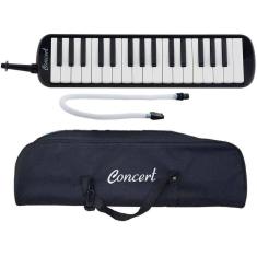 Escaleta Concert 32 Teclas Preta Com Bag Bocal E Mangueira