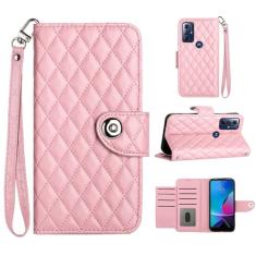 Para Motorola Moto G Pure 2021, capa carteira com alça de pulso, capa flip de couro com fecho magnético com 7 cartões e 1 compartimento para dinheiro, suporte feminino presente capa de telefone para