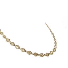 Choker Com Folhas Folheado Em Ouro 18k