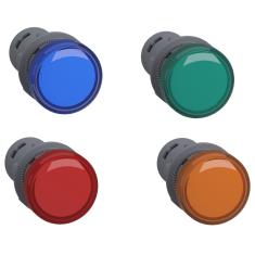 Botão XA2 Sinalizador Monob. 22mm C/Led 220VCA - Schneider Vermelho XA2EVM4LC