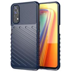 Capas para Realme 7.Caso básico,Botão de pressão flexível / 360 ° Proteção completa,Sensação arenácea