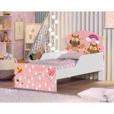 Cama Infantil Corujas Na Chuva Com Colchão