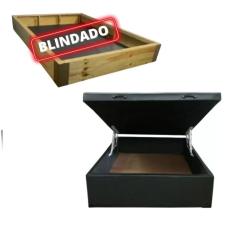 Cama Box Baú Casal com Arco suporte - Completa. Estrutura Reforçada