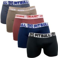 Kit 5 Cuecas Box Boxer Fristyle Em Microfibra Lisa Adulto, G