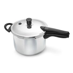 Panela De Pressão Press 20 Cm 4,5 L Em Alumínio Polido Nigro