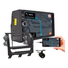 Kit central multimidia mp5 7 pol câmera de ré siena strada palio 2013 