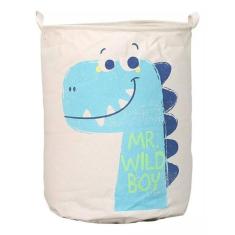 Cesto Multiuso Organizador De Brinquedos Dinossauro 40X50