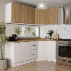 Cozinha Modulada 6 Peças com Tampo 3 Aéreos e 3 Balcões Ipanema CabeCa