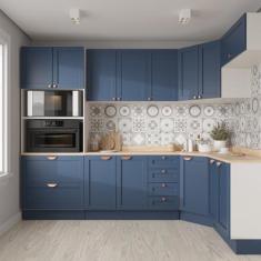 Cozinha Modulada 7 Peças 1 Tampo 3 Aéreos 3 Balcões e Torre Quente Ari