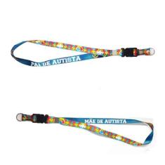 Kit 2 Cordões de Identificação Quebra-Cabeça para Autistas e Pais - Co
