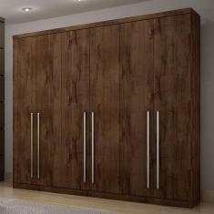Guarda Roupa Casal 6 Portas 4 Gavetas Kratos Móveis Novo Horizonte