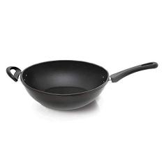Frigideira Wok Antiaderente de 5 Litros de 30cm, Cor Preta, Linha Criativa, Nigro.