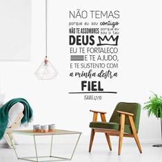 Adesivo Parede Versículo Isaias 41:10 50x100cm