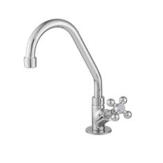 Torneira 1169 C33 Metal Cozinha Arejador Bica Móvel Bancada Cinza