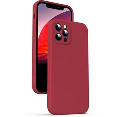Supdeal Capa de silicone líquido para iPhone 12 Pro, [proteção da câmera] [anti-impressão digital] [carregamento sem fio] capa protetora de 4 camadas, capa protetora de microfibra embutida, 15,5 cm,