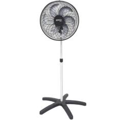 Ventilador Coluna 50cm Plástico Preto 200W Industrial Turbo Turbão 6 P