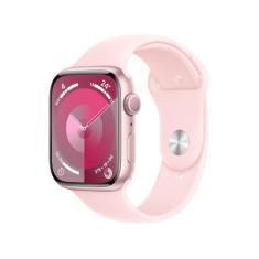 Apple Watch Series 9 Gps Caixa Rosa De Alumínio 45mm Pulseira Esportiv