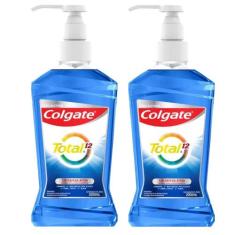 Kit Enxaguante Bucal Colgate Total 12 Clean Mint 2L com 2 unidades