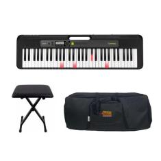 Teclado Casio Casiotone LK-S250 com Banqueta e Capa Kit