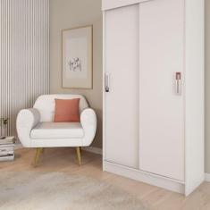 Guarda-Roupa Solteiro Munique 2PT Branco