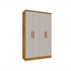 Guarda Roupa Amsterdam 4 Portas Tcil Cinamomo/Off White