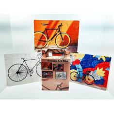 Kit Quebra-Cabeça Bicicletas Reabilitação cognitiva para idosos 24 peç