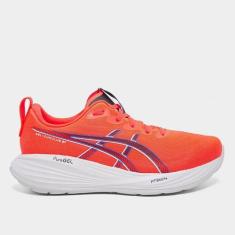 Tênis Asics Gel-Cumulus 27 Masculino, Vermelho, Branco, 41