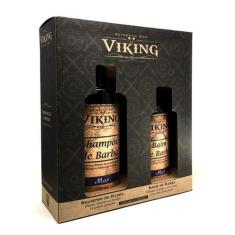 Kit Para Barba Com Shampoo E Balm Mar  Viking