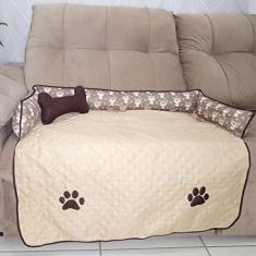 Capa Protetor de Sofá Pet Impermeável Cachorro Gigante - Avelã