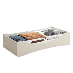 Cama Evolutiva Luna, 2 Kits Proteção Lateral Usinada e Colchão D20 - Reller Móveis