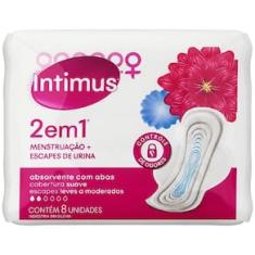 Absorvente Intimus Suave 2 em 1 com Abas - 8 Unidades