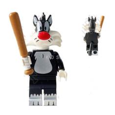 Boneco Blocos De Montar Looney Sylvester Frajola Space Jam