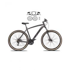 Bicicleta Aro 29 Ksw Xlt 24v Freios Disco Hidráulicos Garfo Suspensão Pneu Faixa - Grafite Tam.21