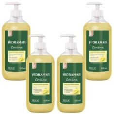 Kit 4 Sabonete Gel Cucina Antiodores 500 ml Hidramais