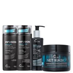 Kit TRUSS Infusion Net Mask Hair Protector (4 Produtos)